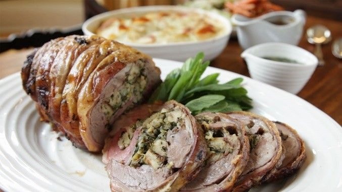 Recipes with Dainess Chef’s School:  Roast Stuffed Shoulder of Lamb