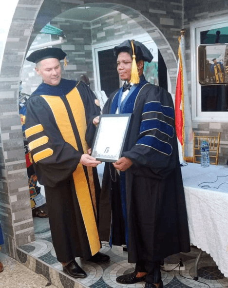 John Quaye Wiafe Akenteng gets honorary Doctorate Degree