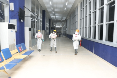 Amid fear of Omicron variant:  Kotoka, others undergo massive disinfection