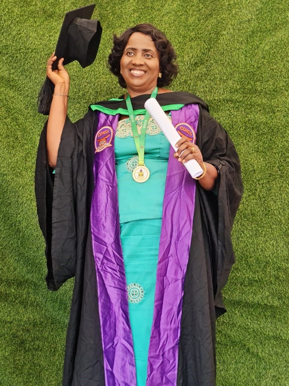 The story of a 60 year woman who defied all odds to acquire a degree from KNUST   