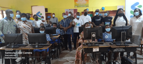 Stanchart, United Way Africa present computers to Osu Presby Girls Basic School