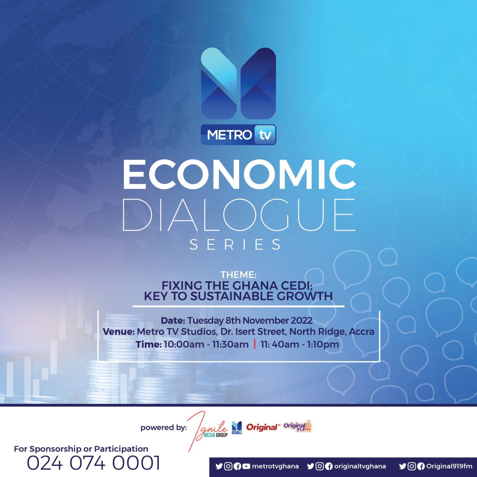 Metro TV holds economic dialogue on cedi today
