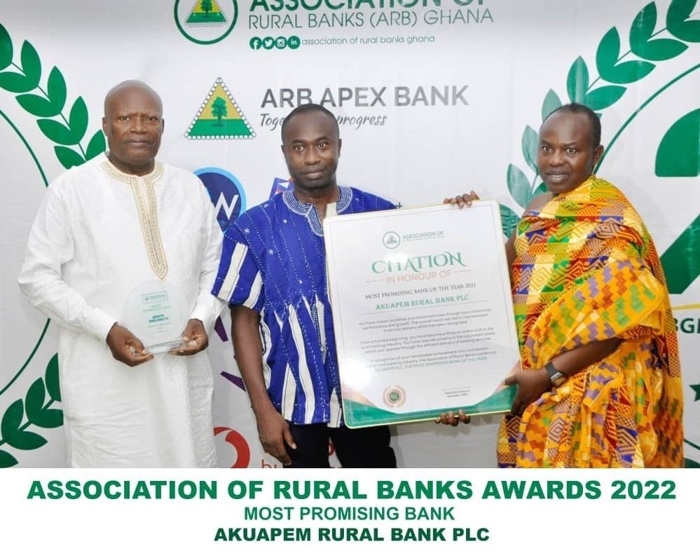 Akuapem adjudged 2nd Best & ‘Most Promising Rural Bank 2021’