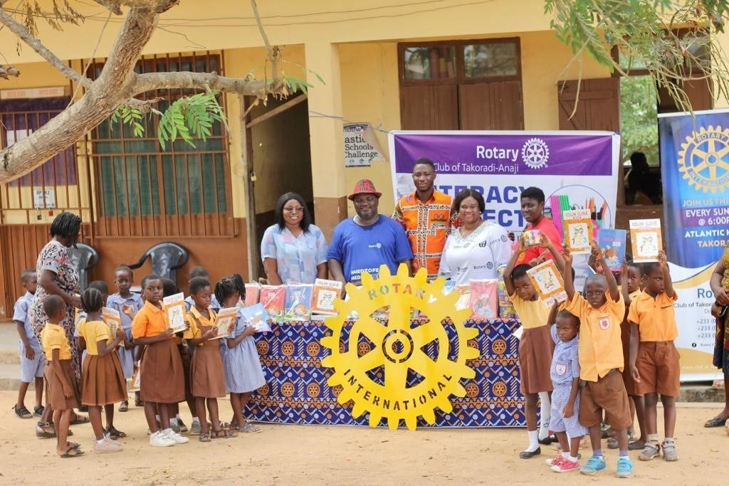 Rotary Club of Takoradi-Anaji cuts sod for construction of nurses’ quarters at SekDEAF