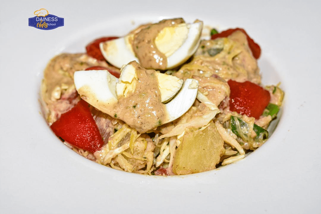 Recipes with Dainess Chef School: Gado-gado (Vegetable salad with peanut dressing)