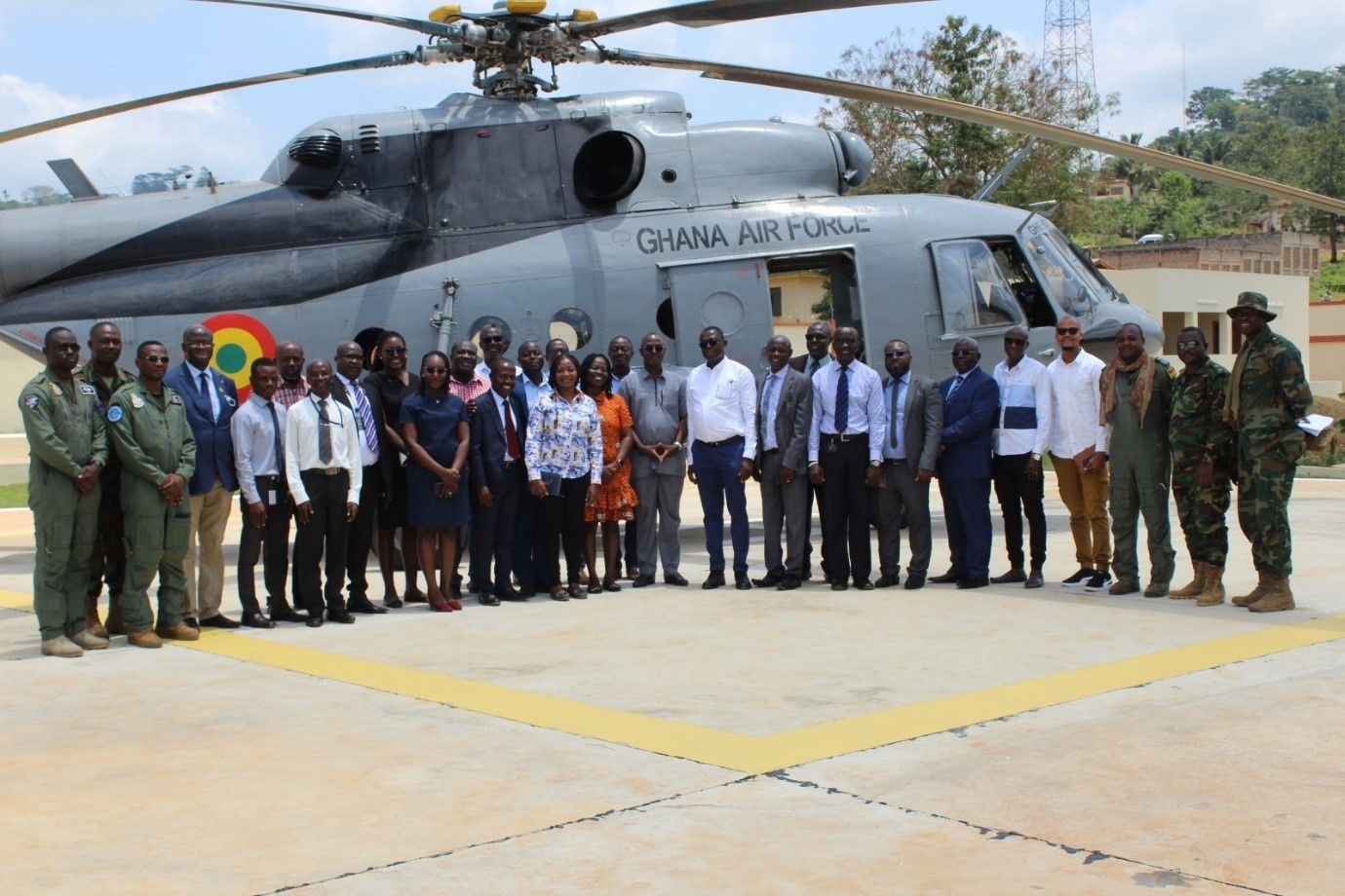BoG, Air Force commission helipad to airlift currencies to Sefwi Boako