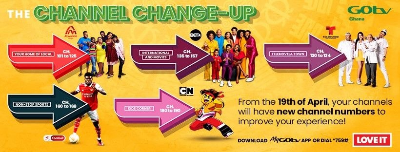 GOtv channels to be re-numbered for an improved viewing experience