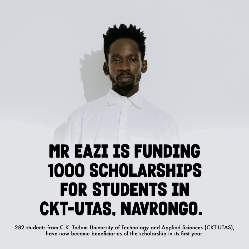 1,000 CKT-UTAS Navrongo students benefit from funding scholarship from Mr. Eazi