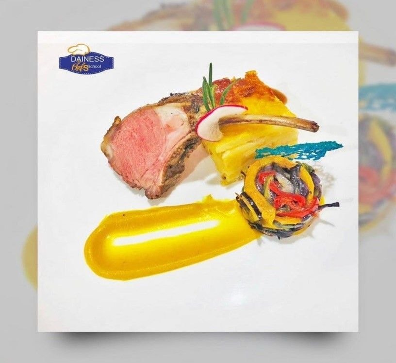 Recipes with Dainess Chef’s School: Lamb Rack / Espagnole Sauce with Gratin Dauphinois