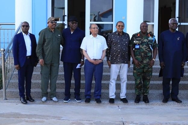 Five former African Heads of State visit KAIPTC, plant trees
