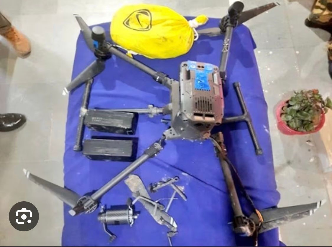 BSF personnel shoot down Pakistani drone carrying narcotics across Wagah-Attari border