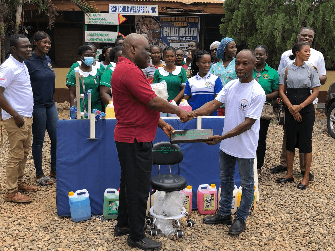 MoMAG supports Madina Polyclinic, Bediako CHPS Compound