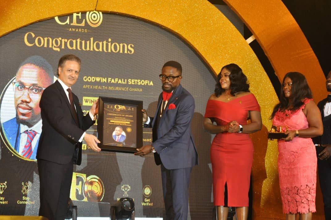 Apex Health Insurance's Setsoafia-Tukpeyi Godwin wins Best CEO in health insurance