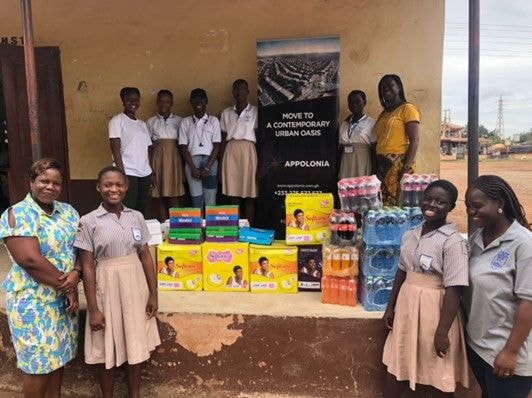 Appolonia City women staff inspire and support junior high school girls