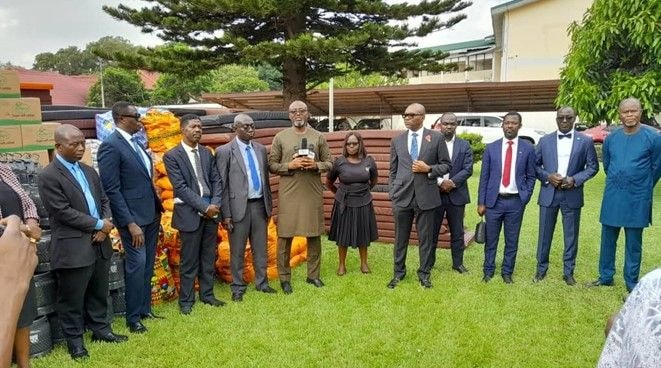 The Ghana Insurance Industry donates to Mepe community