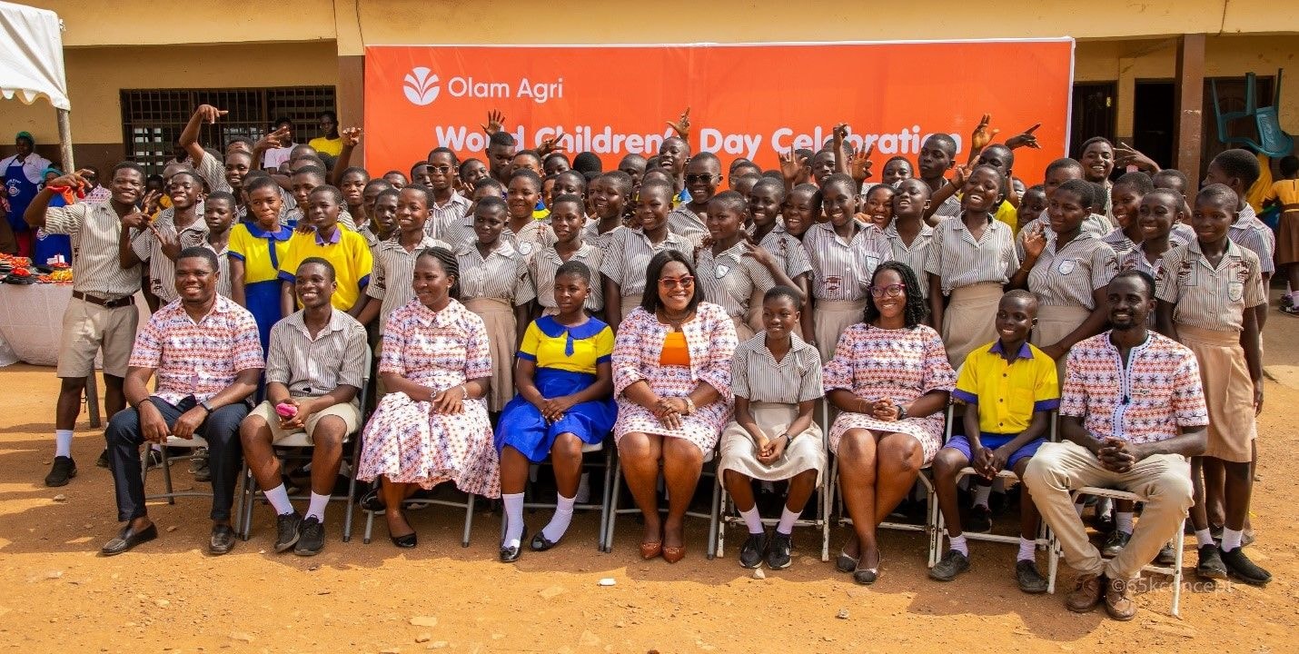 Olam Agri marks World Children’s Day with Kpone Katamanso schoolchildren  