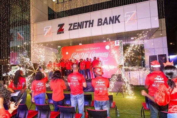 Zenith Bank lights up cityscape to mark the yuletide