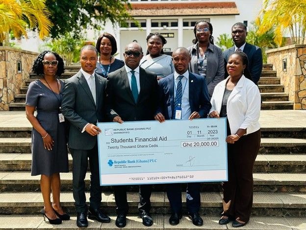 Republic Bank supports UGBS, student’s financial aid office