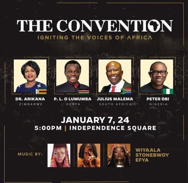 Julius Makema, Dr. Afrikan, Peter Obi and, PLO Lumumba to speak at The Convention 2024