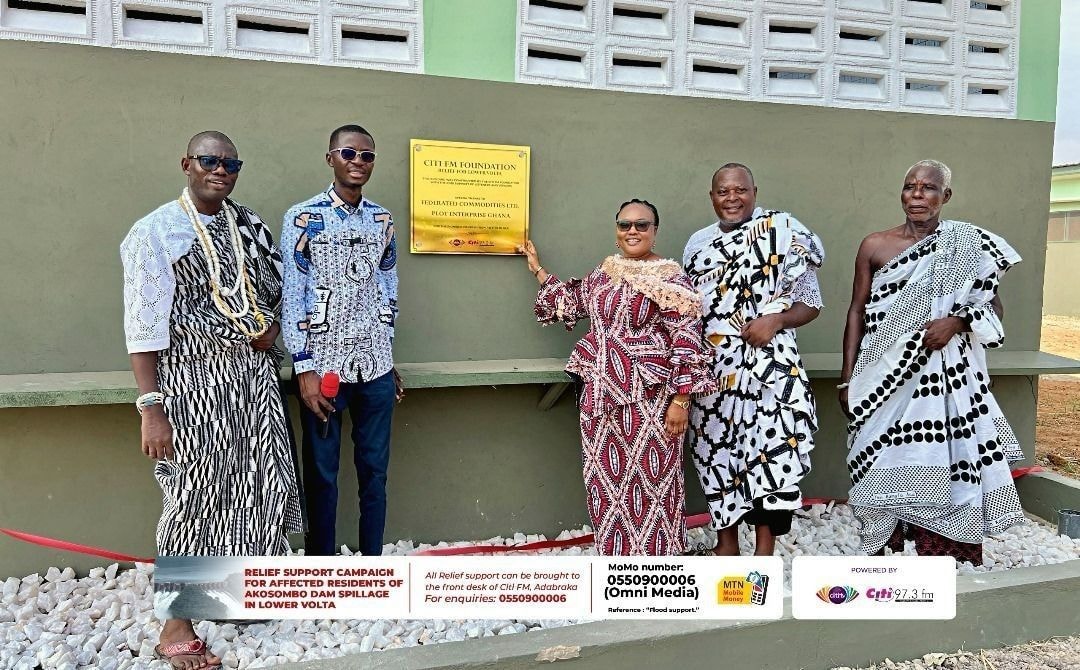 Citi FM/Citi TV hands over three resettlement centres to Akosombo Dam spillage victims