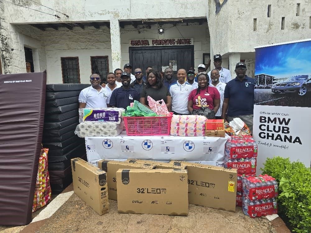 BMW Club donates essential items to Prisons Services, Akuse