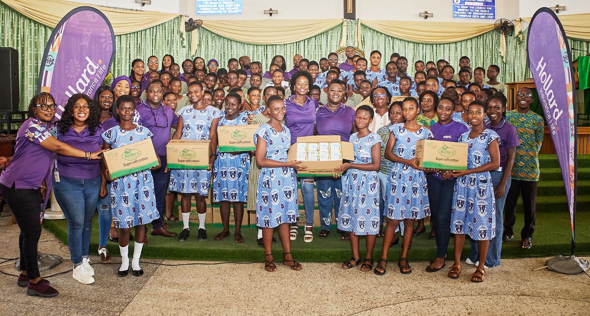 Hollard empowers, donates sanitary pads to 9 schools in 5 regions