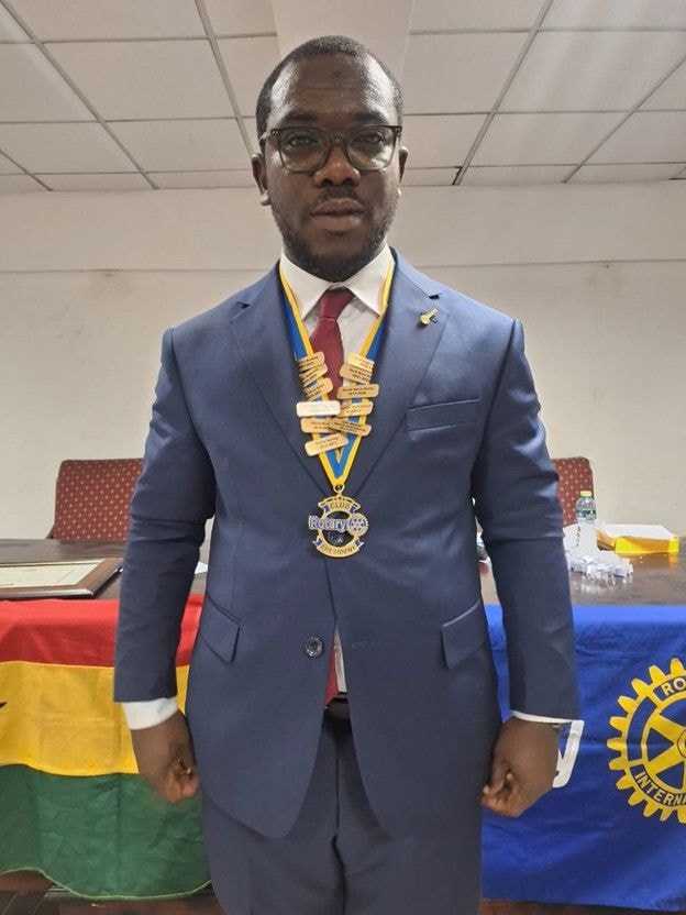 Kwesi Fui Acolatse is President of Rotary Club of Accra-Legon for 2024/25