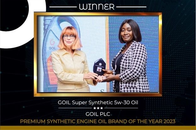 GOIL wins premium synthetic oil brand of the year award