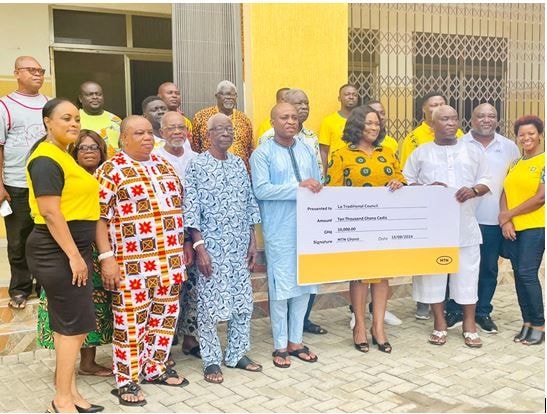 MTN donates GH¢10,000 to La Traditional Council