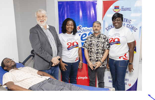  AT staff donates blood to Sickle Cell Pediatric Unit of 37 Military Hospital