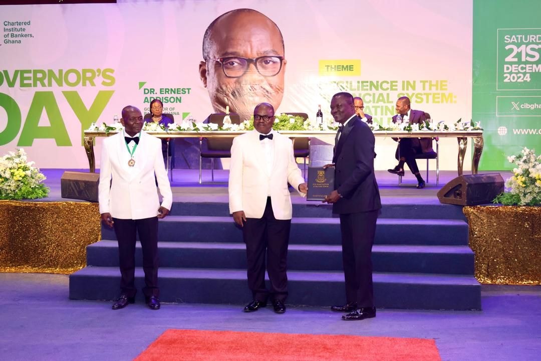 Chartered Institute of Bankers Ghana confers honorary fellow status on Victor Yaw Asante