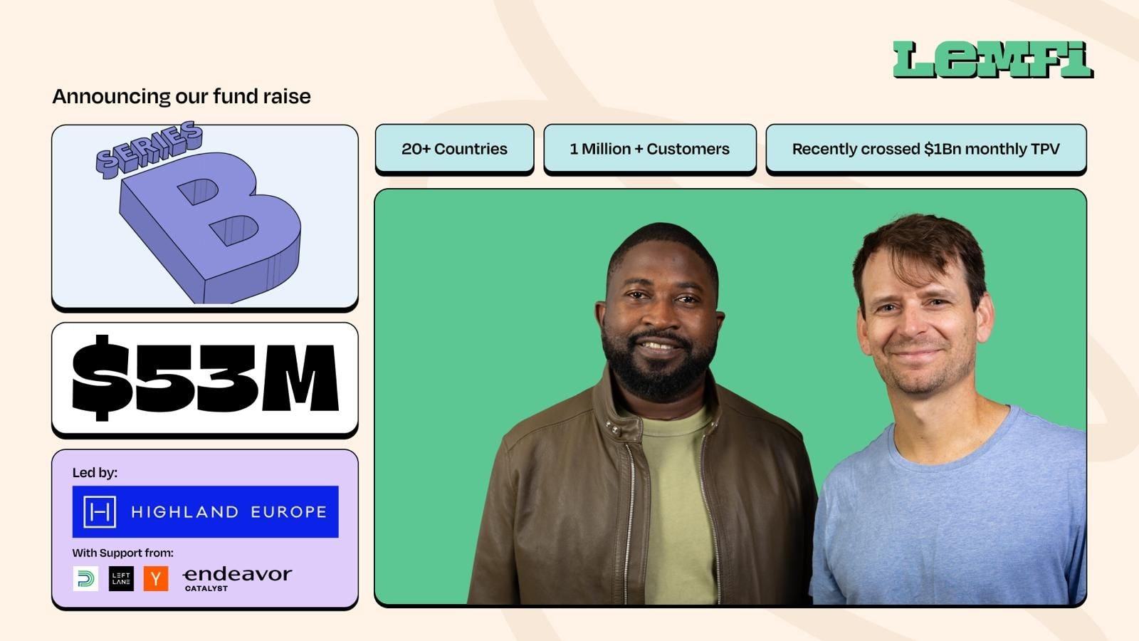 LemFi secures $53m in Series B funding led by Highland Europe