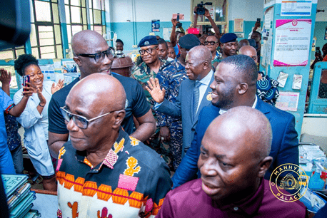 Asantehene inspects Phase I of Heal Komfo Anokye Project