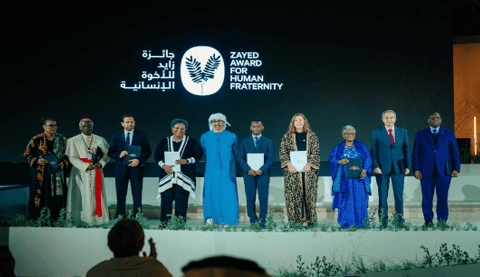 Zayed Award for Human Fraternity Honors Global Changemakers in Abu Dhabi Ceremony