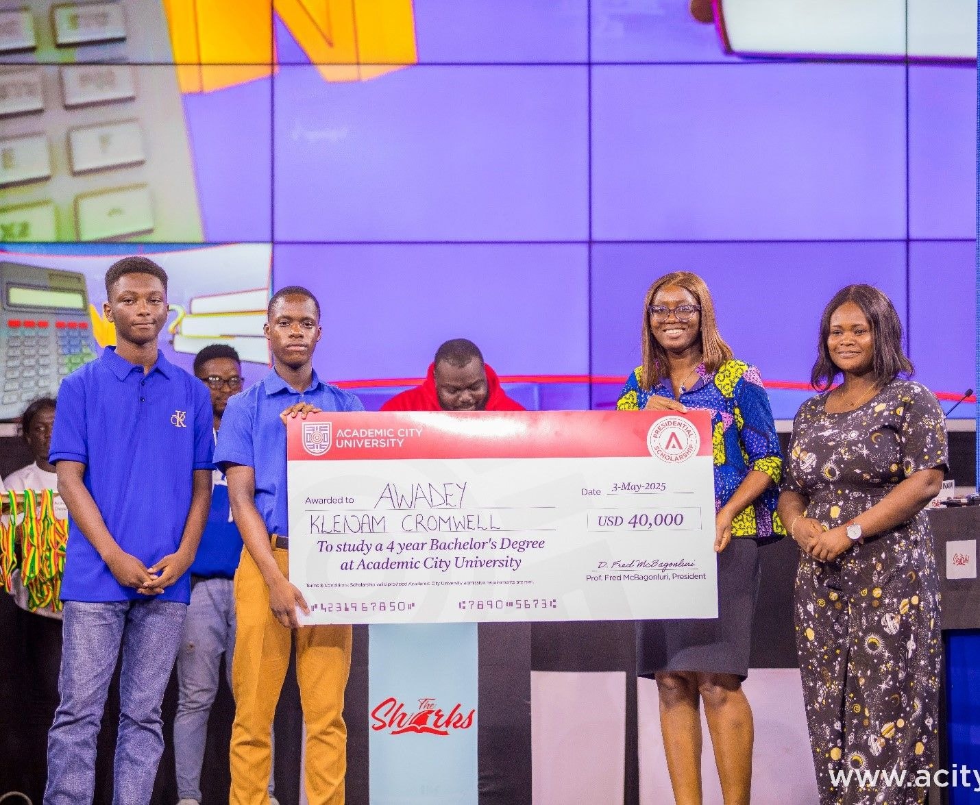 Brilliant PRESEC-Legon student receives full scholarship from Academic City  