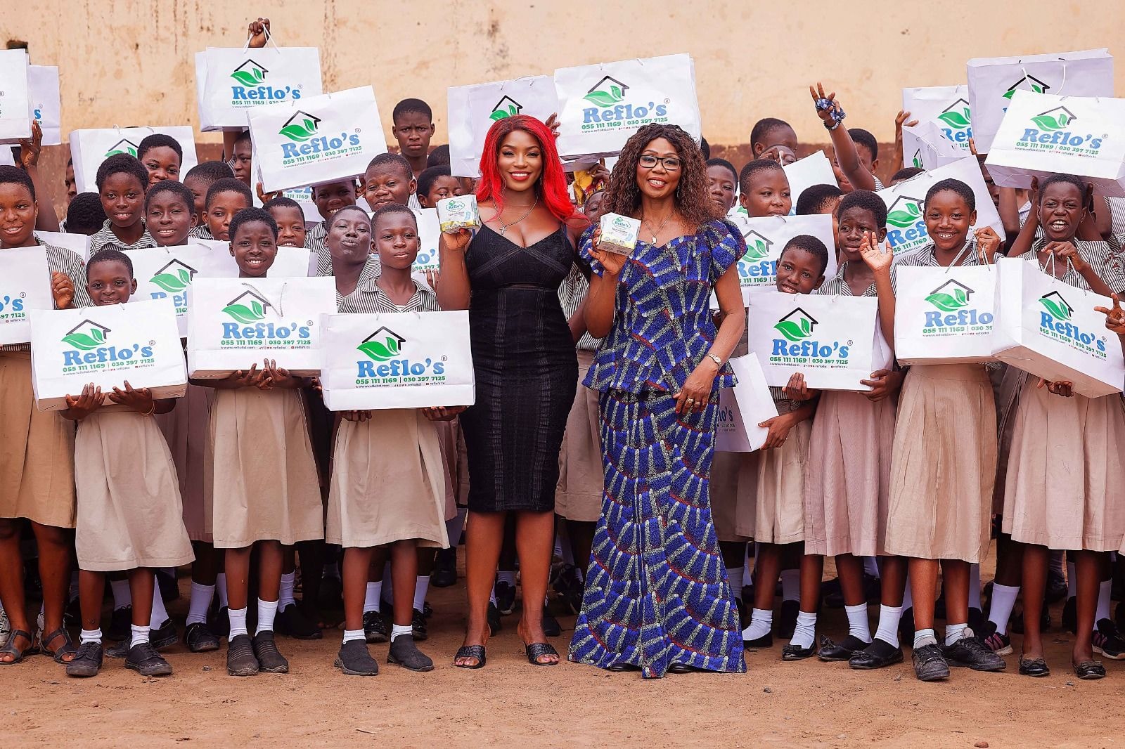 Reflo’s, Florence Mensah Foundation mark Menstrual Hygiene Day with pad distribution in Ashaiman, Nima, Ochiso