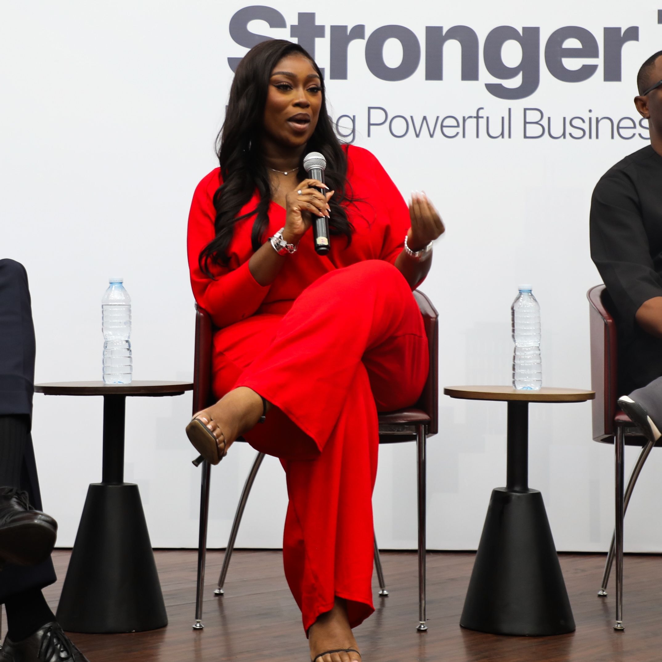 Africa’s Queen of Unscripted TV, Peace Hyde, speaks at the 2nd UBA Business Series in Nigeria
