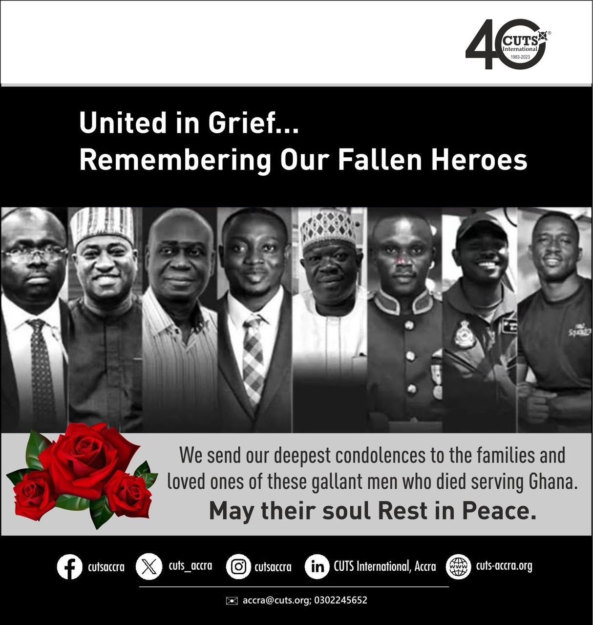 Tribute: “These men are worth our tears”
