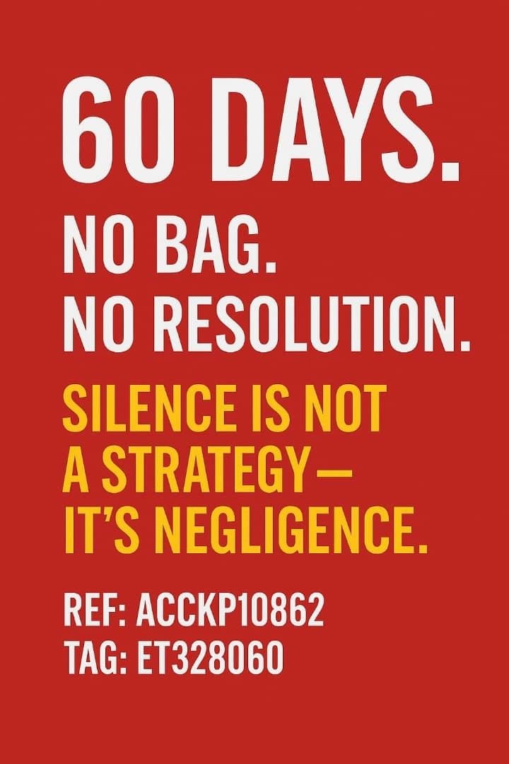 60 days. No bag. No resolution. African travellers deserve better