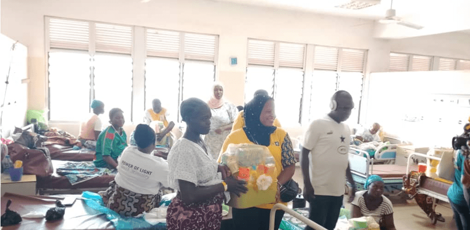 MTN donates hampers to mothers who delivered on Christmas Day