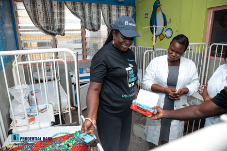 Prudential Bank clears bills for children at Tema General Hospital