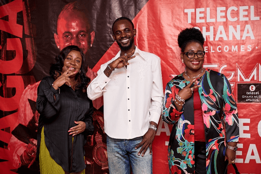 Black Sherif visits Telecel headquarters after 27th TGMA success
