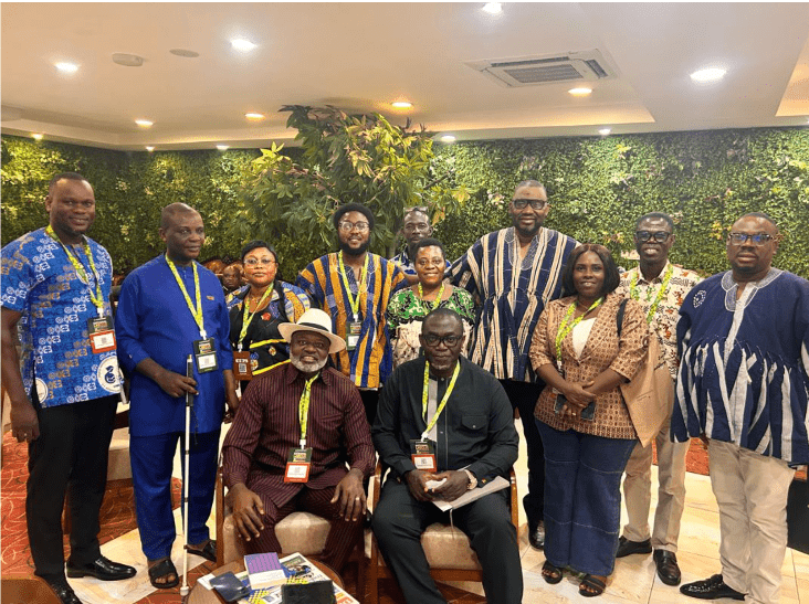 GFD delegation interacts with Volta Regional Minister Hon. James Gunu on the sidelines of Labour Conference