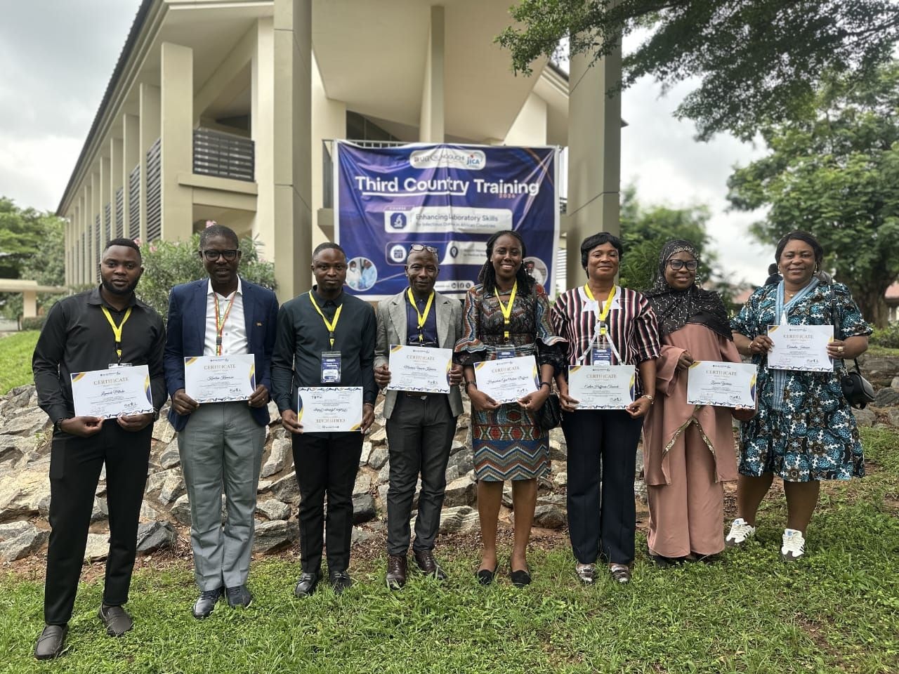African laboratory professionals complete JICA-NMIMR infectious disease training