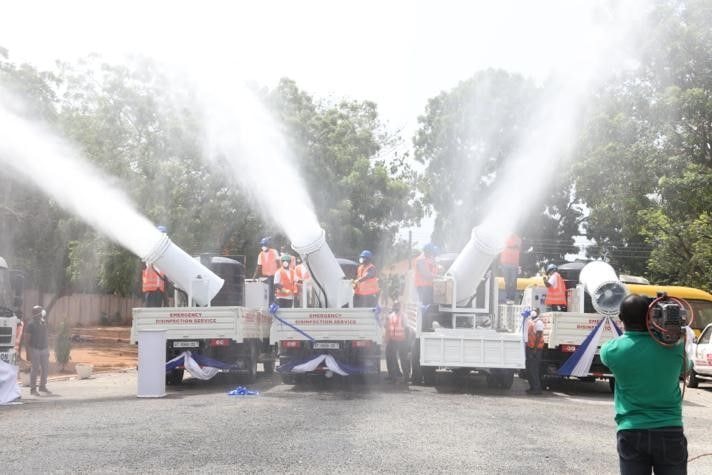 Zoomlion disinfects Northern Command of GAF against COVID-19