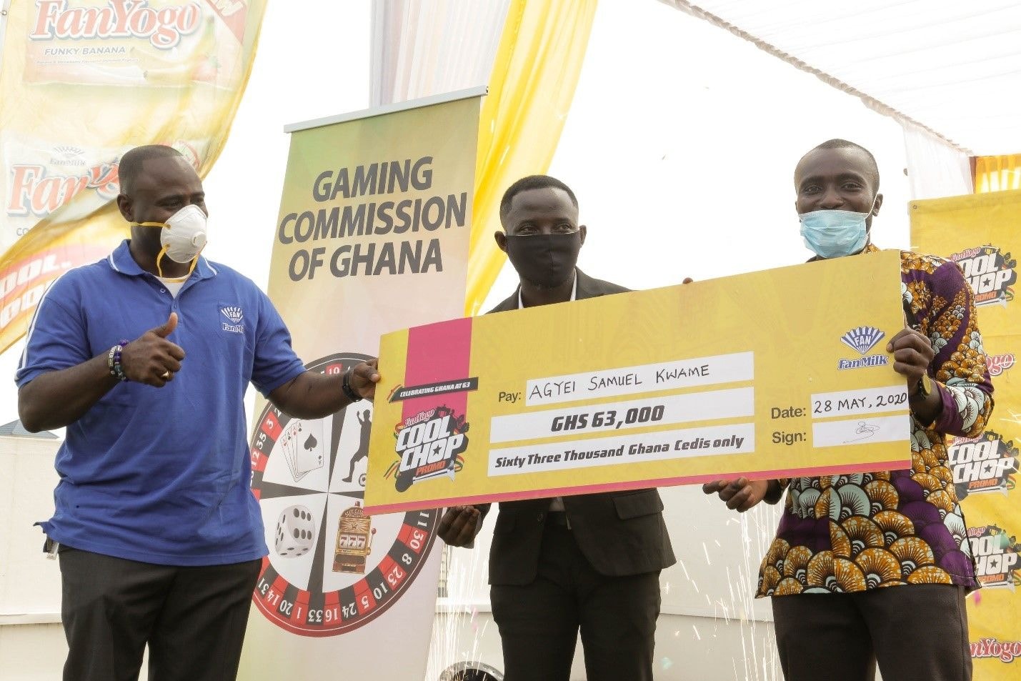 FanMilk presents GH¢63,000 to grand winner of Fanyogo Cool Chop Promo