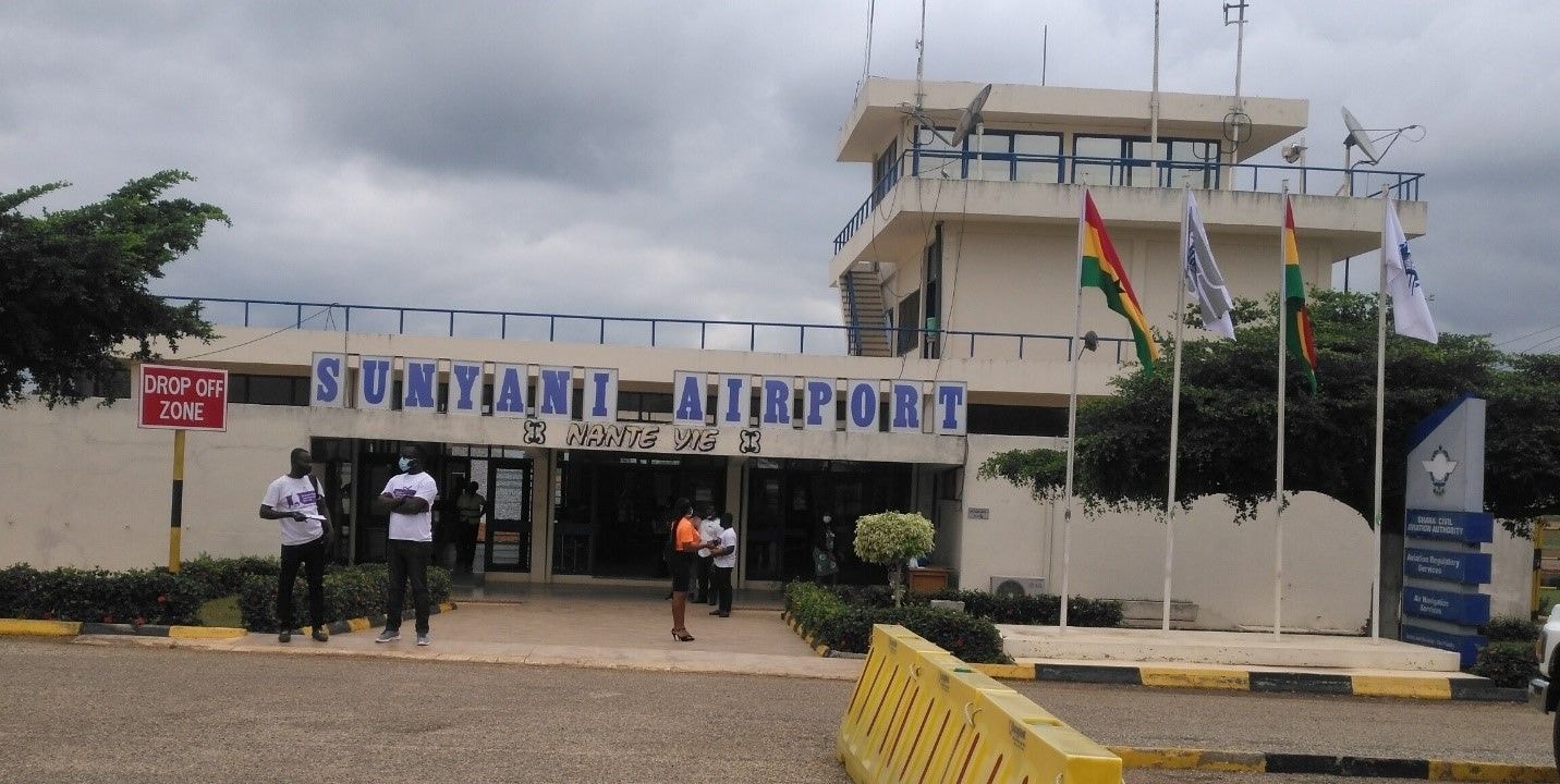  Renovation of Sunyani airport 85% complete  ….expected to be ready in 2 months