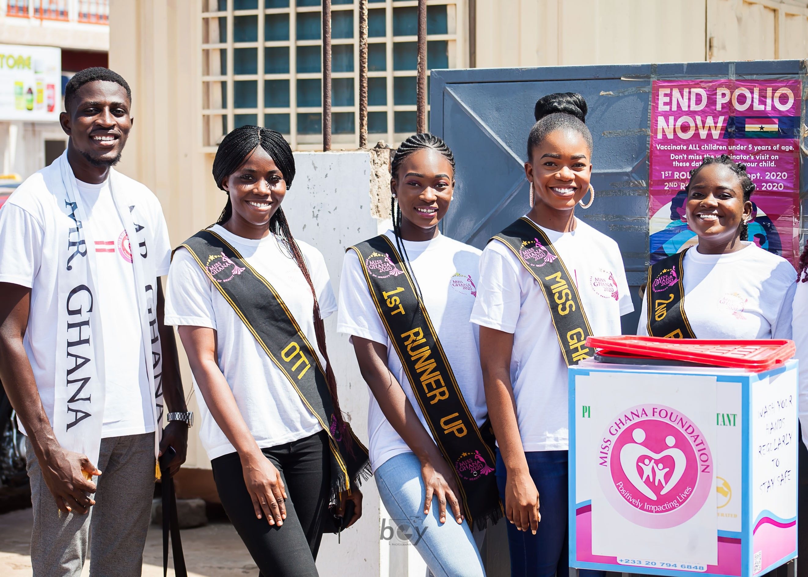 Miss Ghana Foundation donates PPE to La township