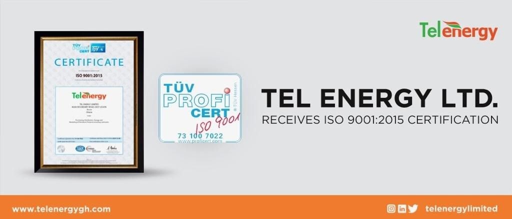 Tel Energy Limited Receives ISO 9001:2015 Certification