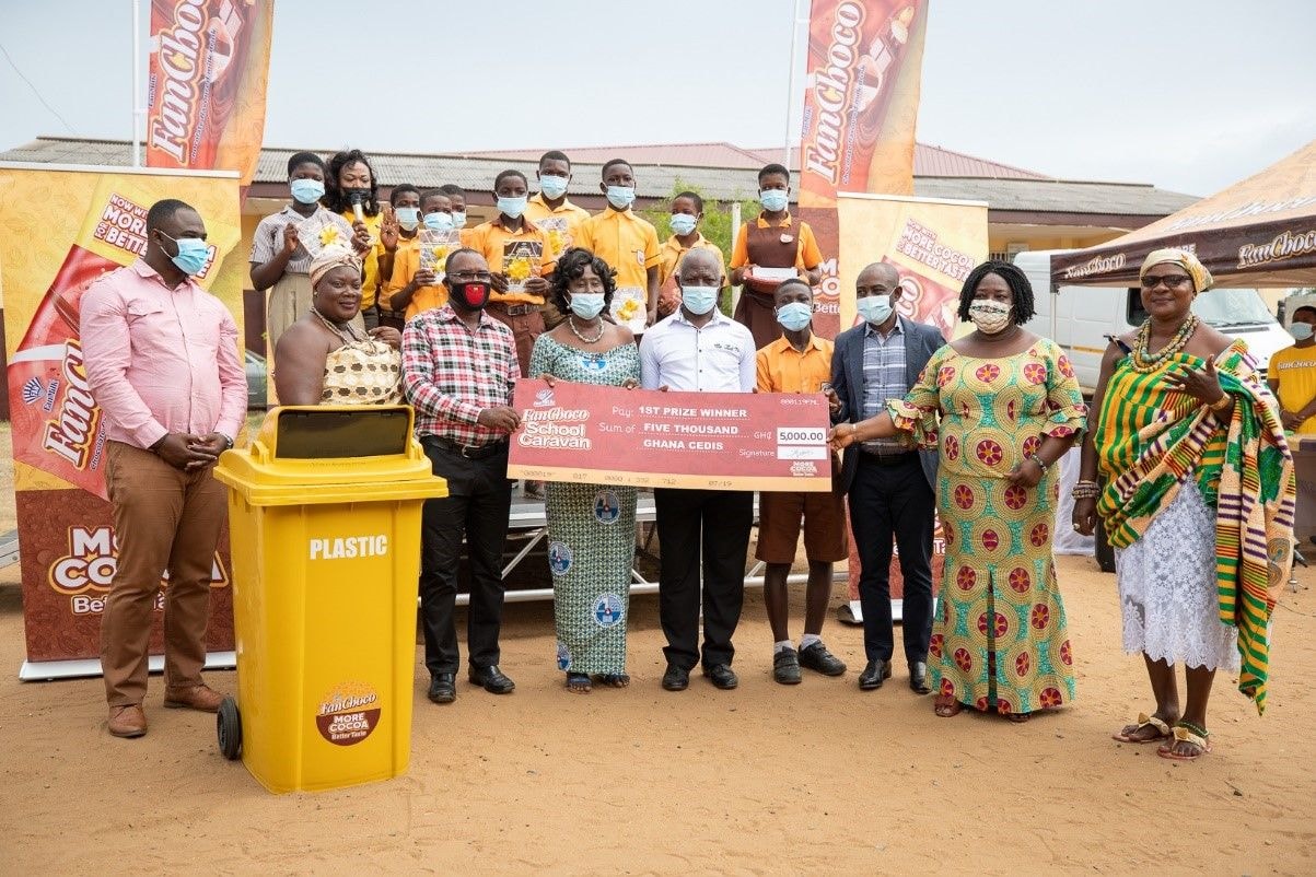 Fanmilk PLC fetes winners of the FanChoco School Caravan Wrapper Collection Promotion